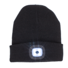 Black cap with 4 LED (incl. batteries),