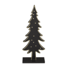 Black colored wooden tree with gold colored