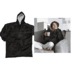Black colored XXL comfort hoodie, one size,