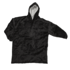 Black colored XXL comfort hoodie, one size,