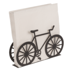Black metal tissue holder, bicycle, ca. 19 x 3 x
