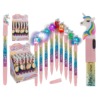 Bolígrafo Unicornio con glitter & LED,