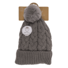 Bonnet confortable avec pompon en plastique,