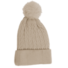 Bonnet d'hiver pour femmes avec pompon en