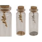 Botellas de cristal con tapón de corcho, mágicas