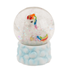 Boule glitter, licorne