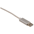 Cable USB de carga rápida para Typ C, con LED,