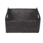 Caja de fieltro gris oscuro, lote de 2