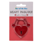Candado del amor de metal con 2 llaves, corazón