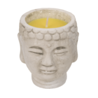 Candela Citronella in vasetto di cemento Buddha