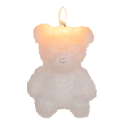 Candle, teddy bear, ca. 8 x 7 x 10,5 cm,