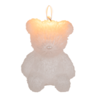 Candle, teffy bear, ca. 11 x 9,5 x 13,5 cm,