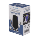 Car phone holder with wireless charging,