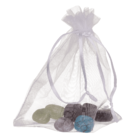 Chakra stones, set of 7 pcs in organza sachet,