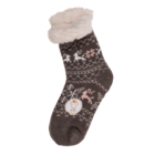 Chaussettes confortables, Renne et fleur de glace,