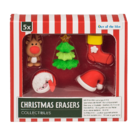 Christmas erasers "Collectibles", set of 5,
