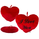 Coeur rouge en peluche, I love you,