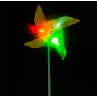 Coloured windmill with 3 LED, colour changing,