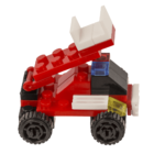 Construction blocks, Fire Engines, 9 cm,