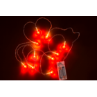 Corazón de cadena luminosa con 10 LED,,