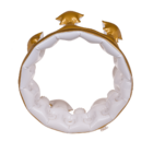 Corona gonfiabile in plastica, ca. 23 cm,