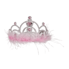 Corona per party rosa con pietre decorative rosa &