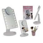 Cosmetic mirror with 16 LED & magnifier mirror,