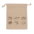 Cotton bread bag, ca. 35 x 29 cm,