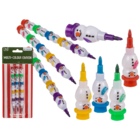 Crayon multicolore, set de 5, 13 cm,