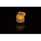 Cristal de sal con luz de té LED, 4 x 2 cm
