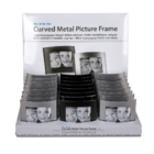 Curved metal picture frame,