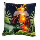Cuscino di decorazione, dinosauro, con 6 LED