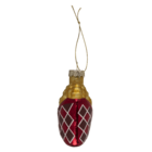 Decoración de vidrio para árbol, comida rápida