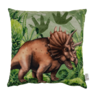 Decoration cushion, dinosaur, ca. 40 x 40 cm,