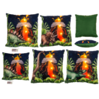 Decoration cushion, dinosaur, with 6 LED