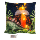 Decoration cushion, dinosaur, with 6 LED