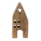 Decoration wooden house 7 x 4 x 15 cm,