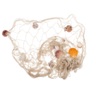 Deko-Fischnetz mit Muscheln, ca. 100 x 200 cm,