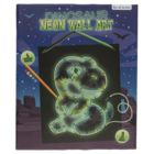 Dinosaurier Neon-Wandbild,