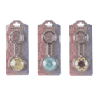 Double sided metal keyring, Mandala,