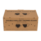 Double-walled thermo-glass with heart shape,