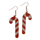 Earrings, Funny X-Mas, made of acrylic,