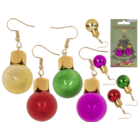 Earrings, X-Mas pendant,