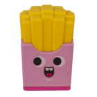 Eraser and double pencil sharpener, "Fries"