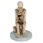 Esqueleto sobre inodoro, aprox. 13 x 10 cm