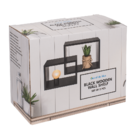 Etagère murale en bois noir, set de 2 pcs,
