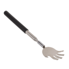 Extendable metal back scratcher with rubber
