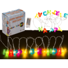 Fairy lights LED "Happy Birthday", L: 1,70 m.,