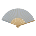 Fan, Pastel Colours, ca. 21 cm, bamboo,