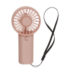 Fan with lanyard, 6 x 3.5 x 12.5 cm,